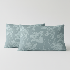 Lily Mist King Bedsheet Set | 400 TC | 100% Pure Cotton | 2 Pillow Covers